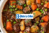Cook a Delicious Beef Stew with Ease | Bistro Le Crillon