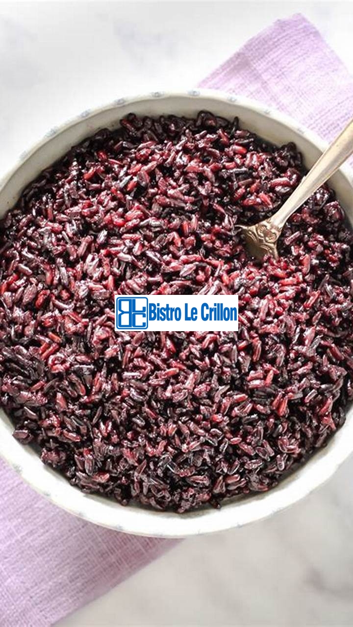 Cooking Black Rice | Bistro Le Crillon